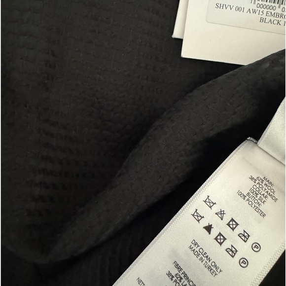 NWT Victoria Beckham Black Button Down blouse - Picture 6 of 6